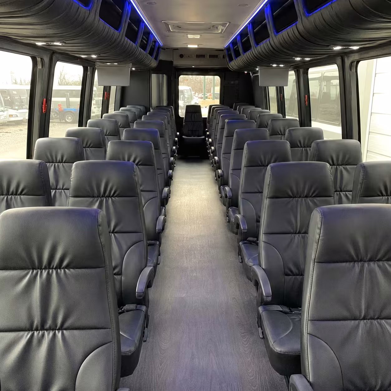 25 passenger minibus interior