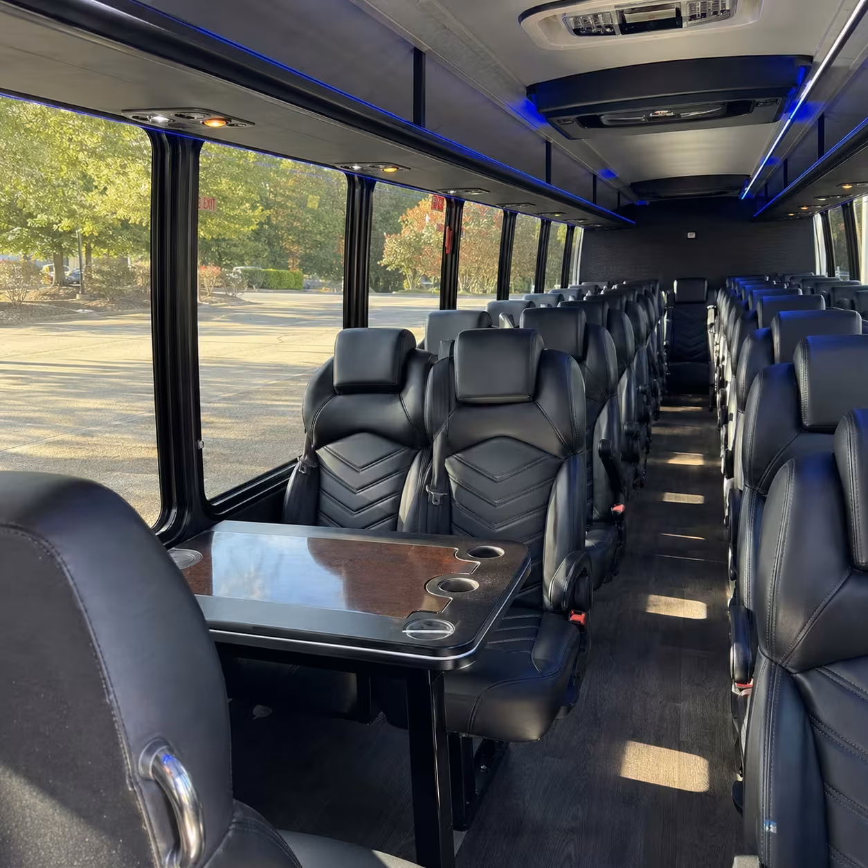 28 passenger minibus inside