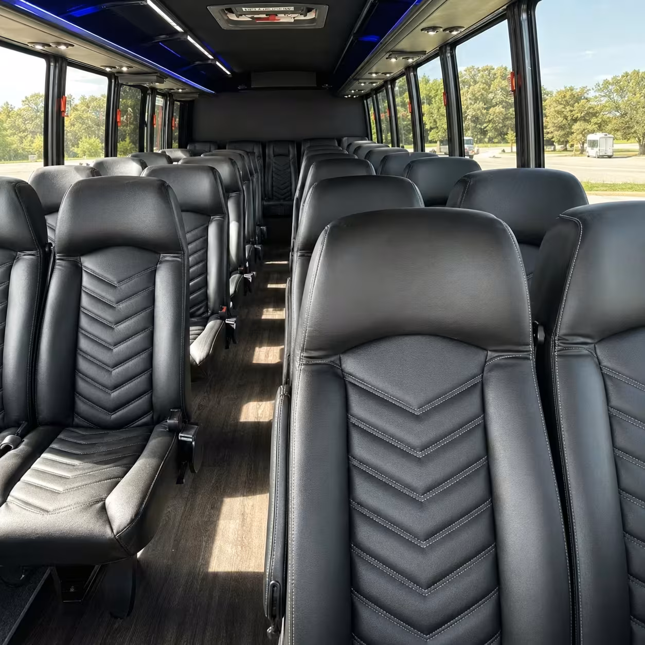 28 passenger minibus interior