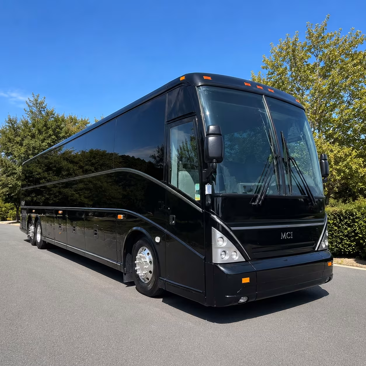 burbank charter bus rental exterior