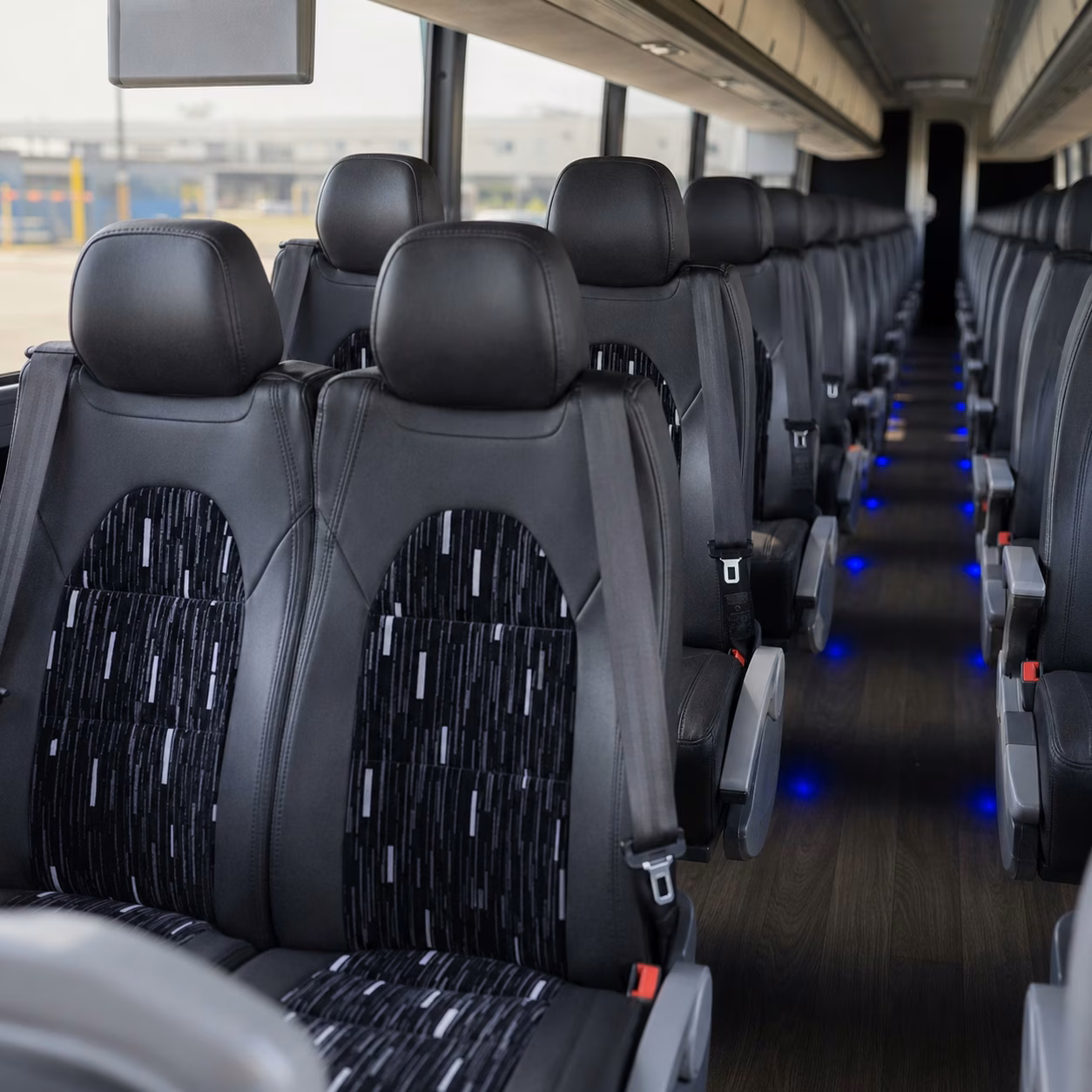 burbank charter bus rental inside