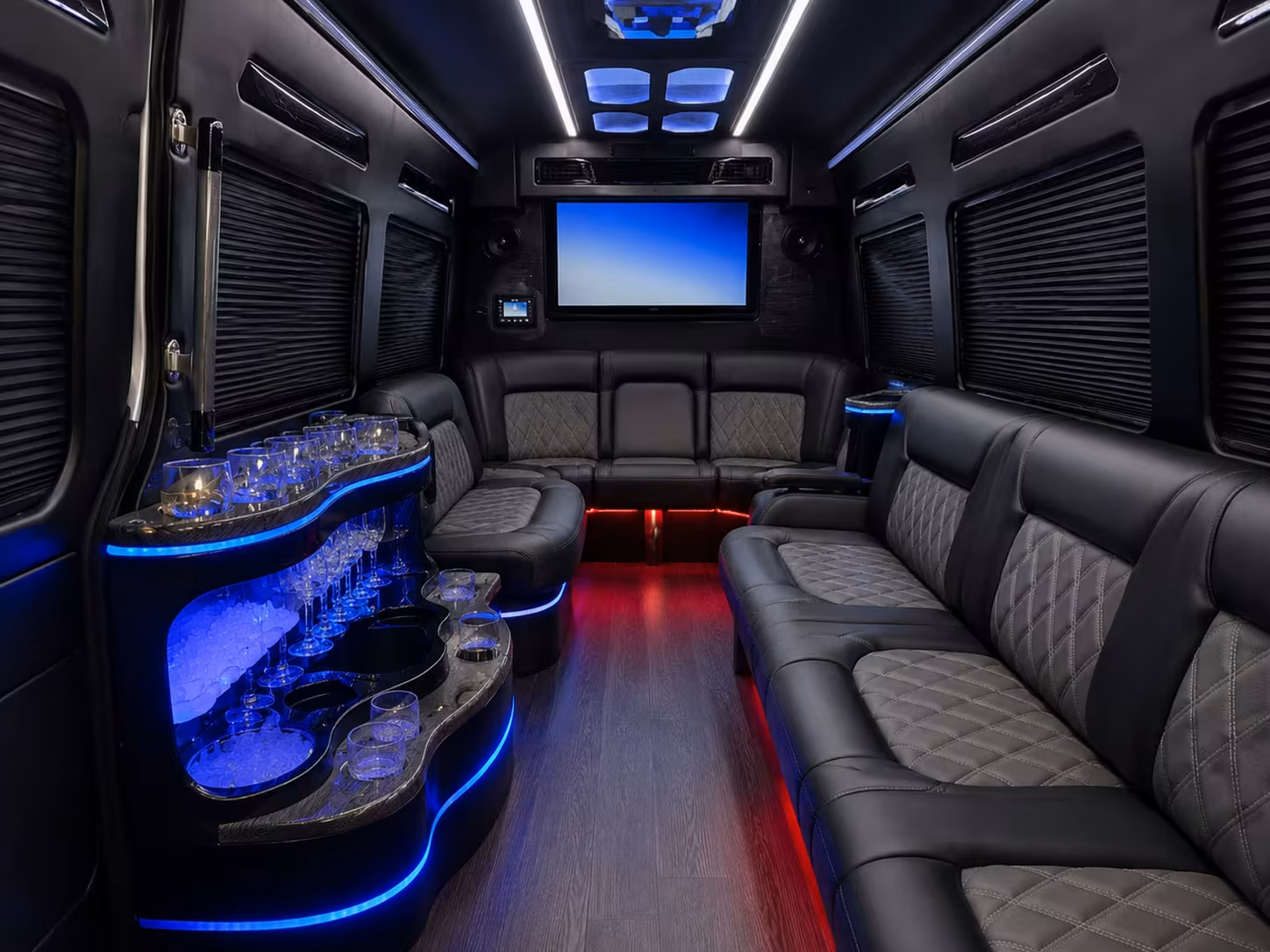 bus rental options for burbank trips