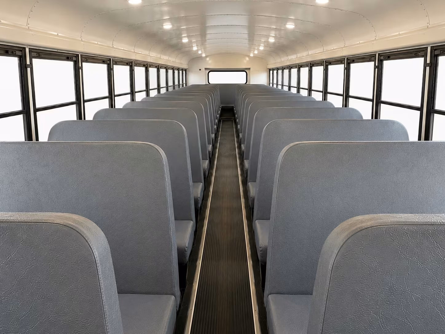 school bus inside